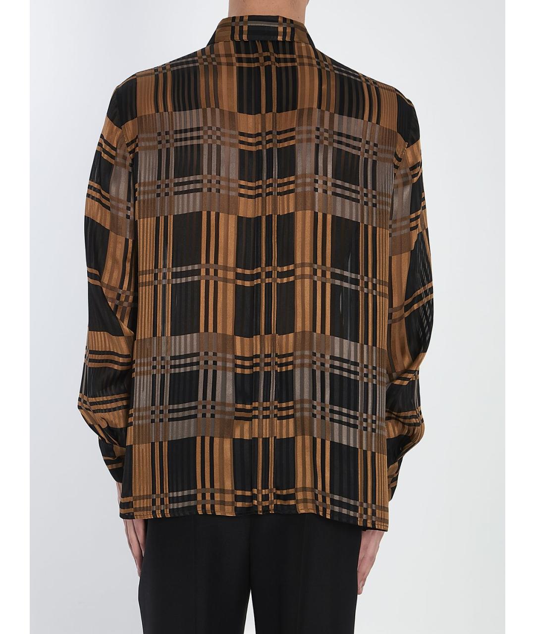 SAINT LAURENT Мульти шелковая кэжуал рубашка, фото 5