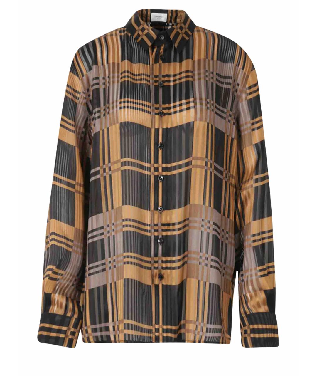 SAINT LAURENT Мульти шелковая кэжуал рубашка, фото 1