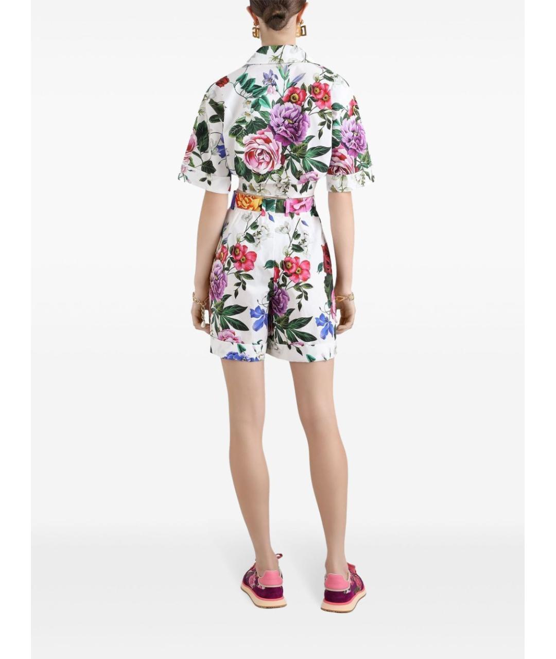DOLCE&GABBANA Мульти хлопковые шорты, фото 3