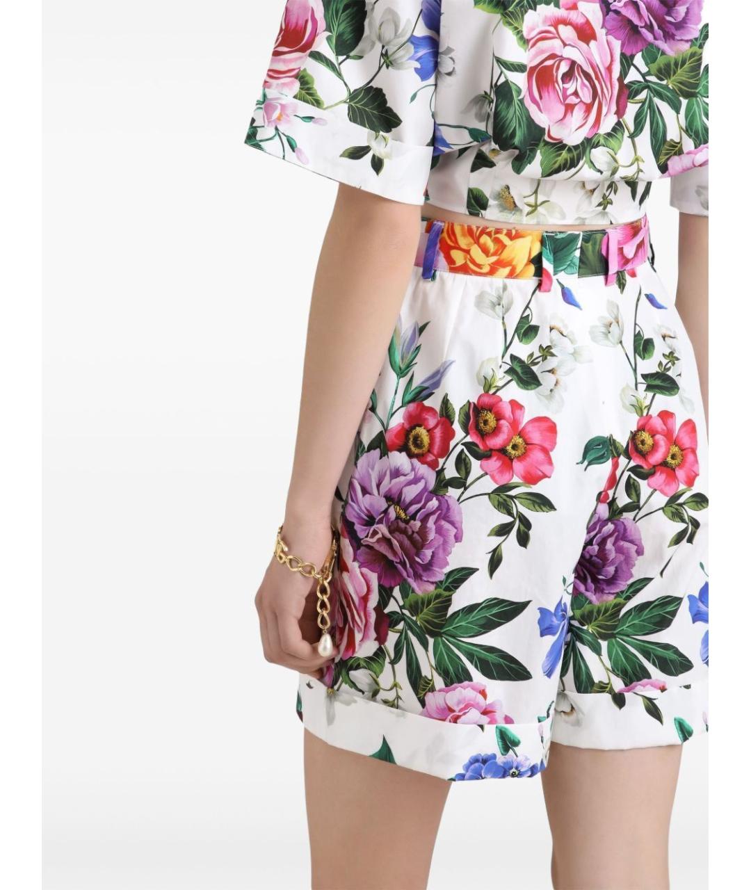 DOLCE&GABBANA Мульти хлопковые шорты, фото 5