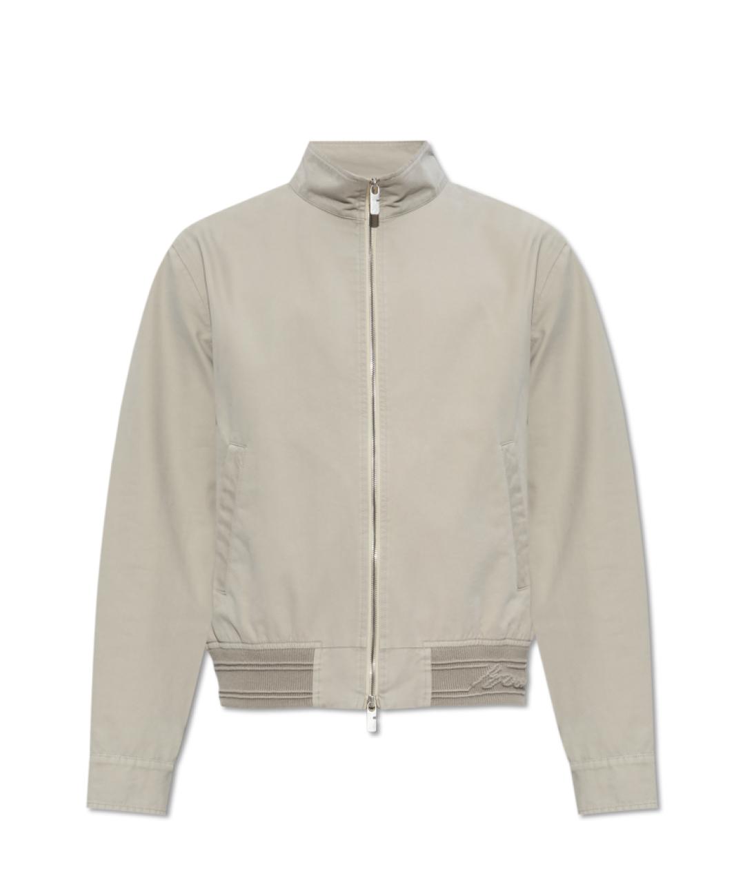 BURBERRY Серая хлопковая куртка, фото 1