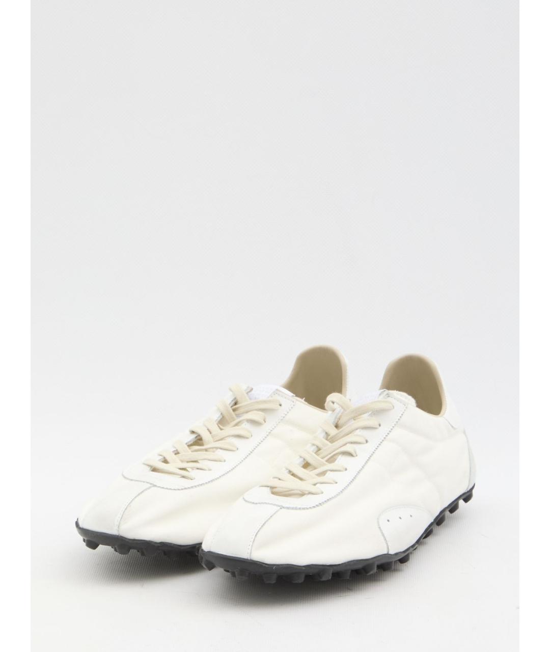 MAISON MARGIELA Белые синтетические низкие кроссовки / кеды, фото 2
