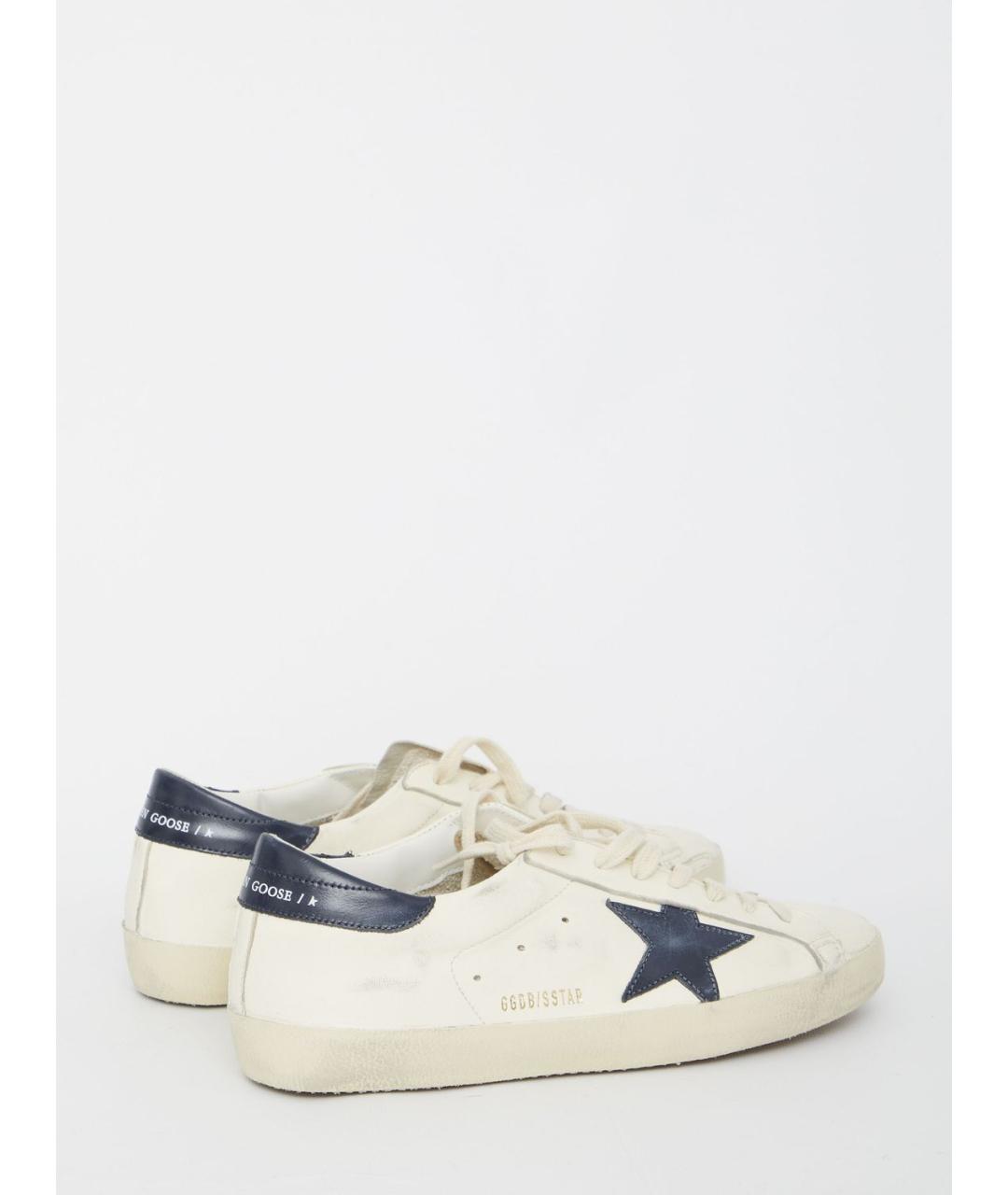 GOLDEN GOOSE DELUXE BRAND Бежевые кожаные кеды, фото 3