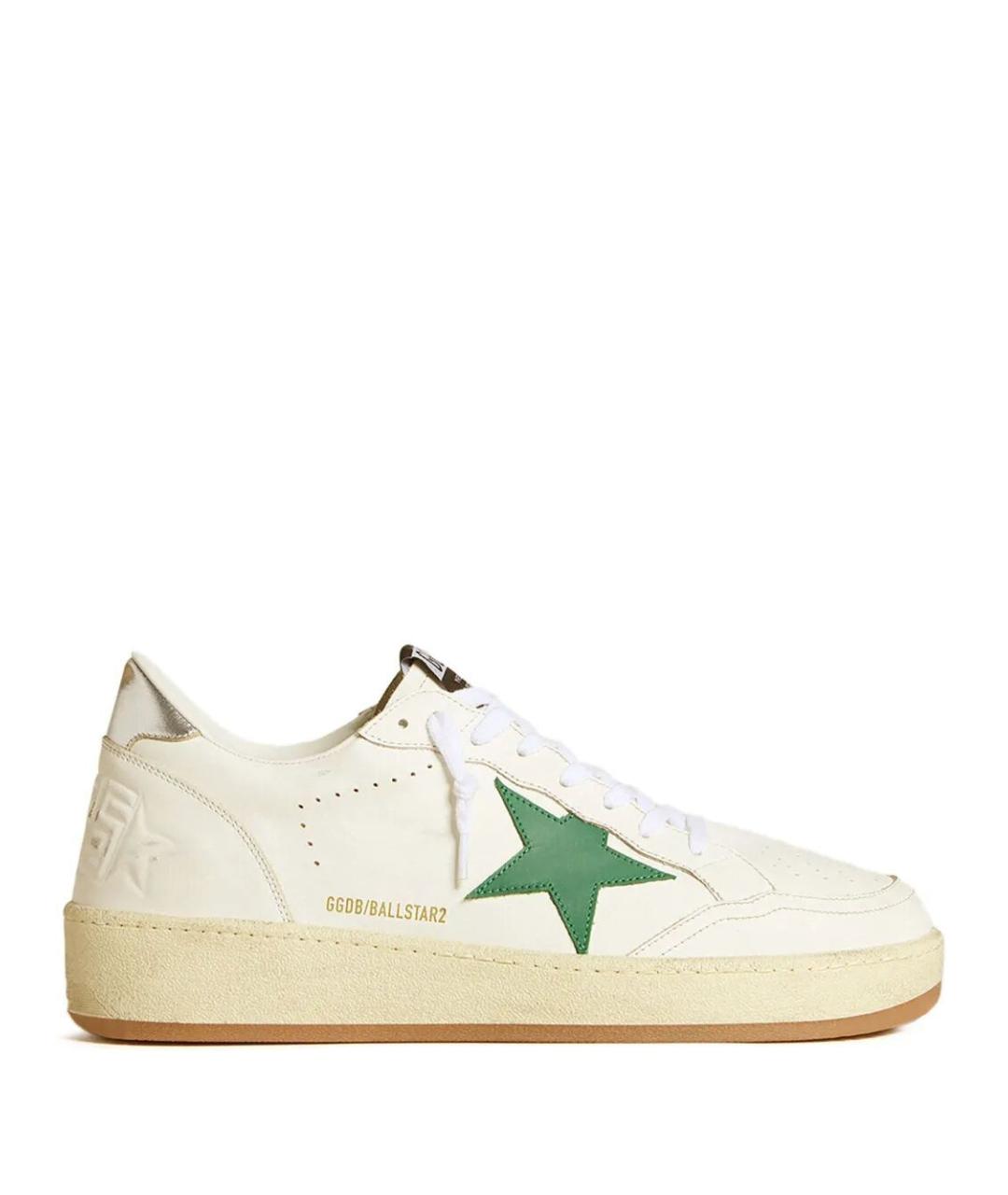 GOLDEN GOOSE DELUXE BRAND Белые синтетические низкие кроссовки / кеды, фото 1