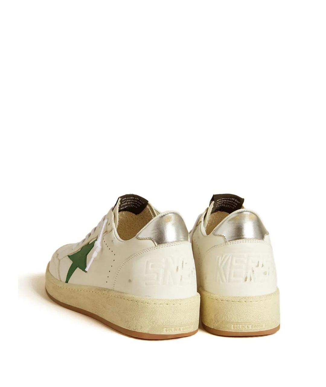 GOLDEN GOOSE DELUXE BRAND Белые синтетические низкие кроссовки / кеды, фото 4