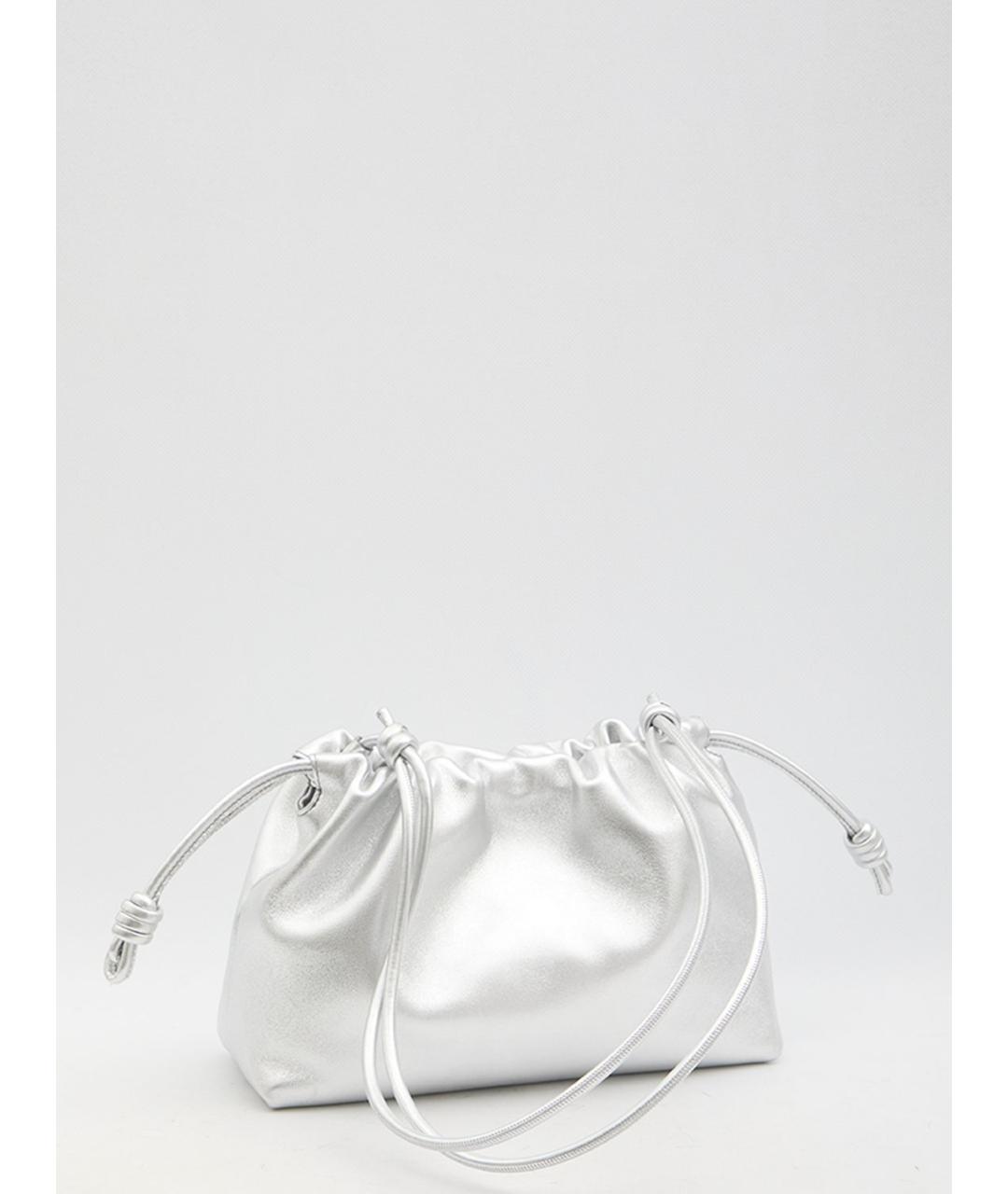 LOEWE Серебряная кожаная сумка через плечо, фото 2