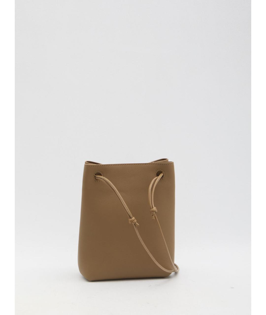 LOEWE Коричневая кожаная сумка через плечо, фото 2