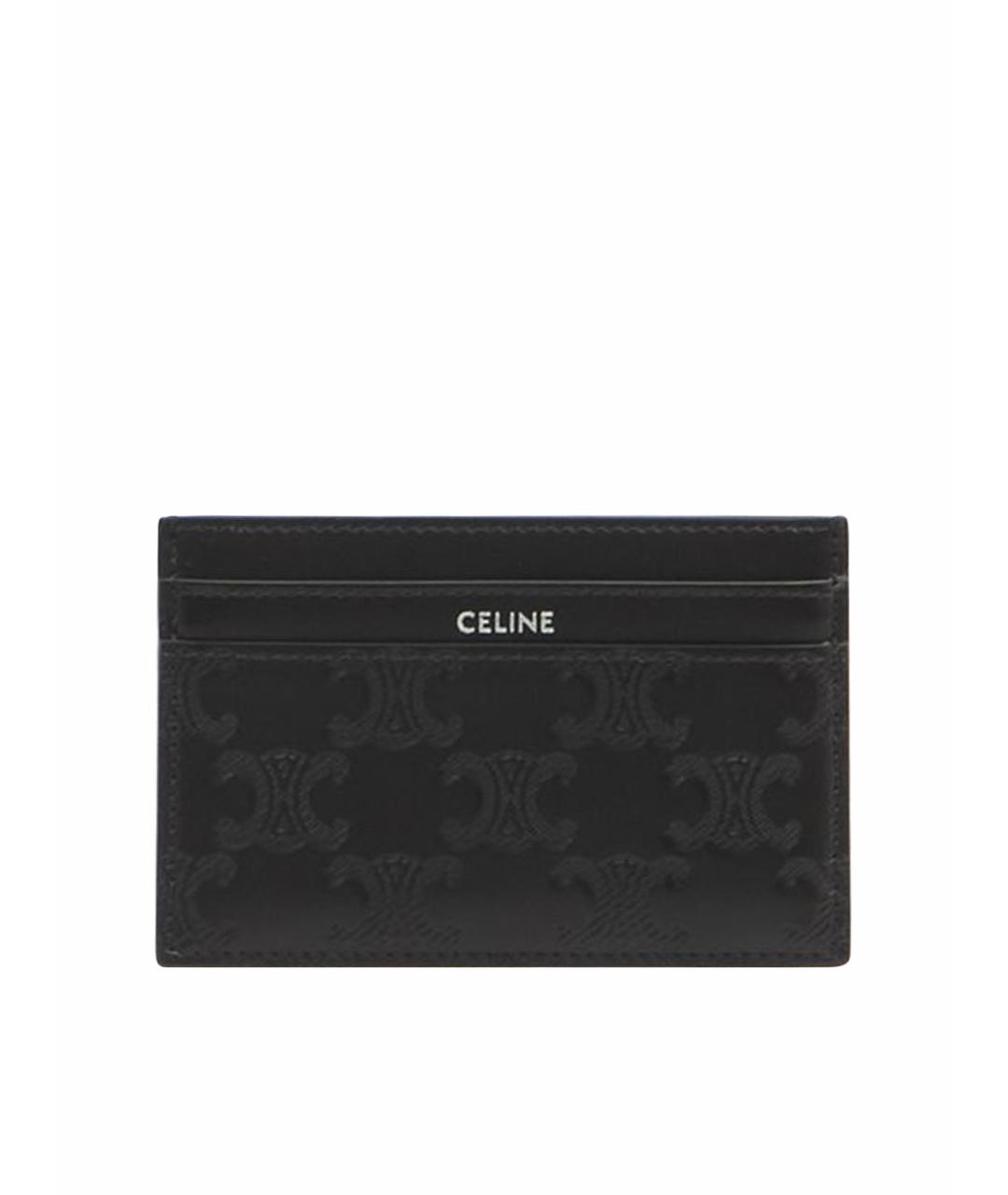 CELINE Черный кожаный кардхолдер, фото 1