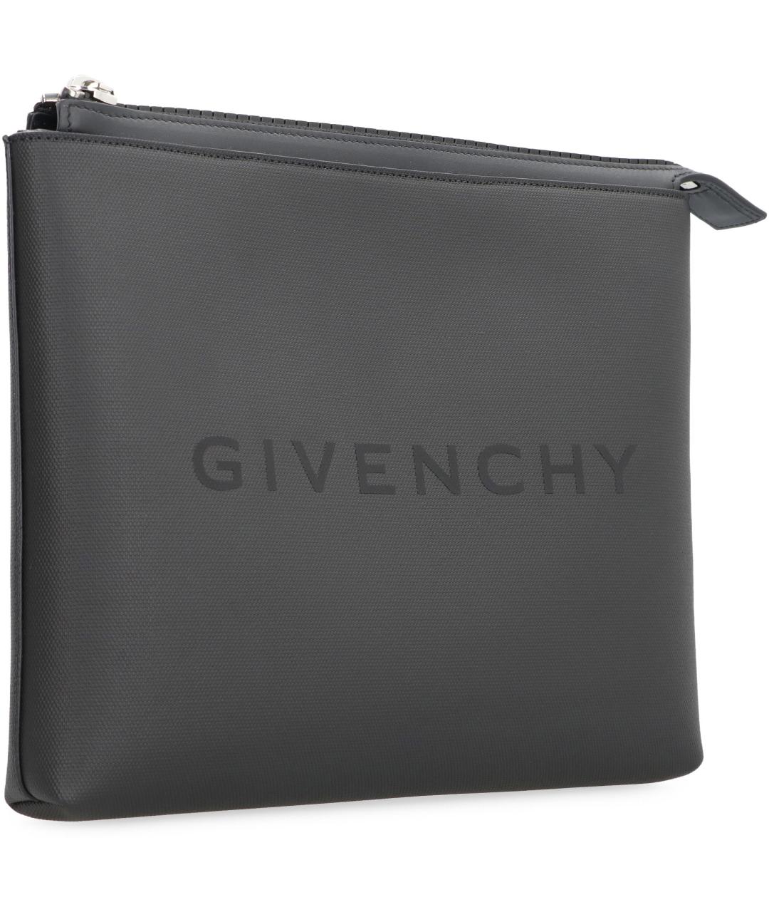 GIVENCHY Черный кожаный кошелек, фото 2