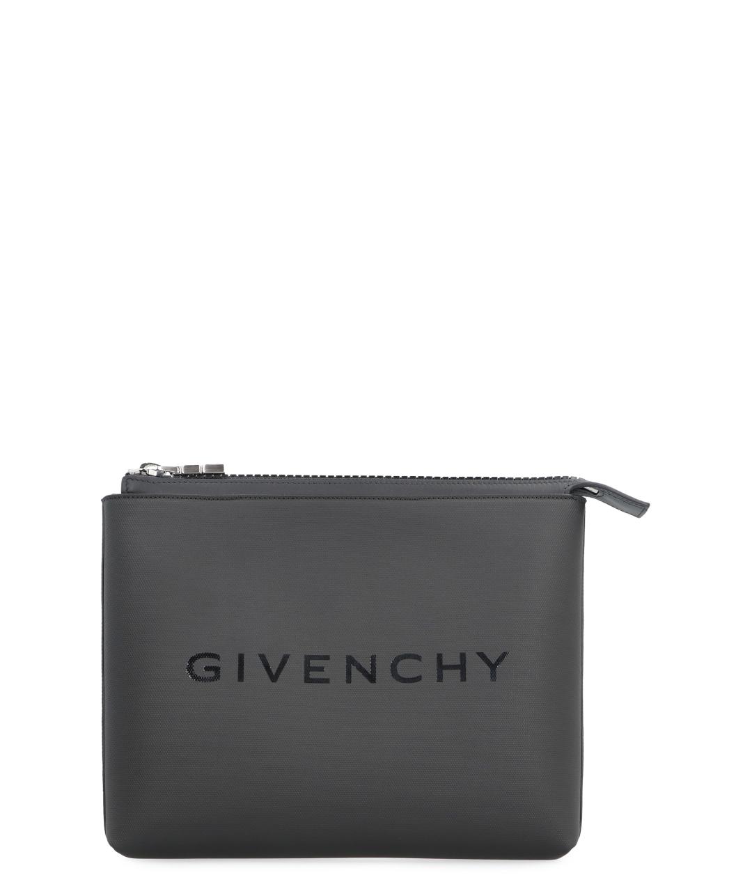 GIVENCHY Черный кожаный кошелек, фото 1