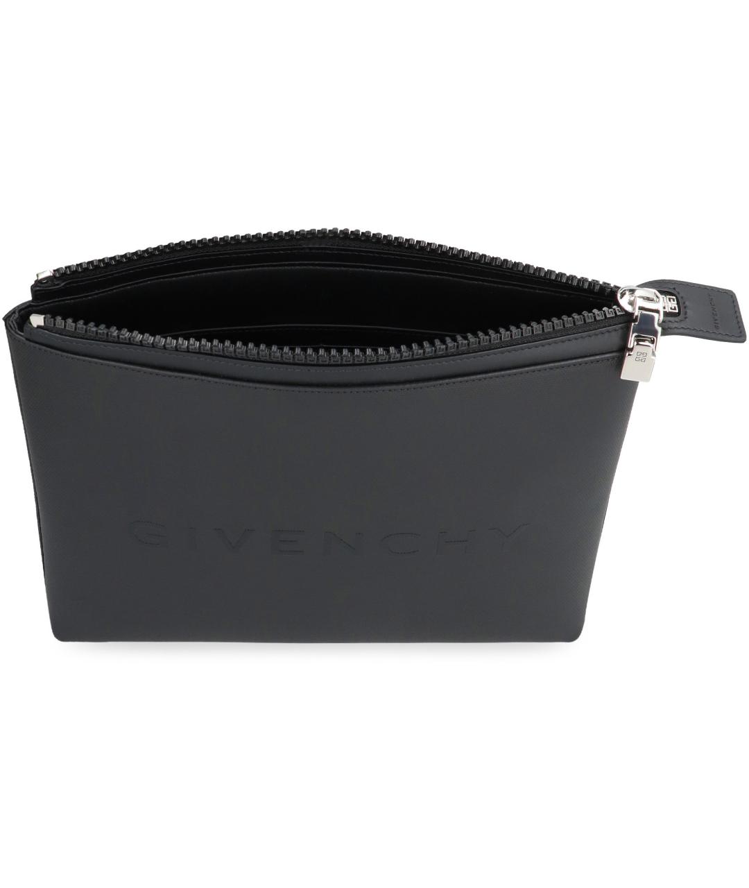 GIVENCHY Черный кожаный кошелек, фото 4
