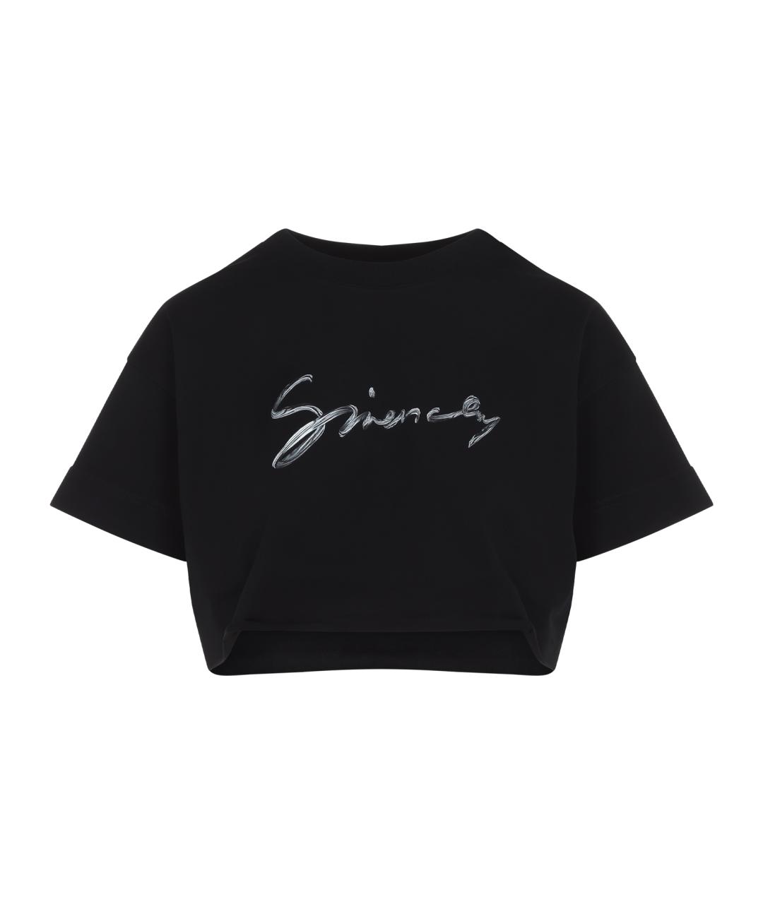 GIVENCHY Черная хлопковая футболка, фото 1