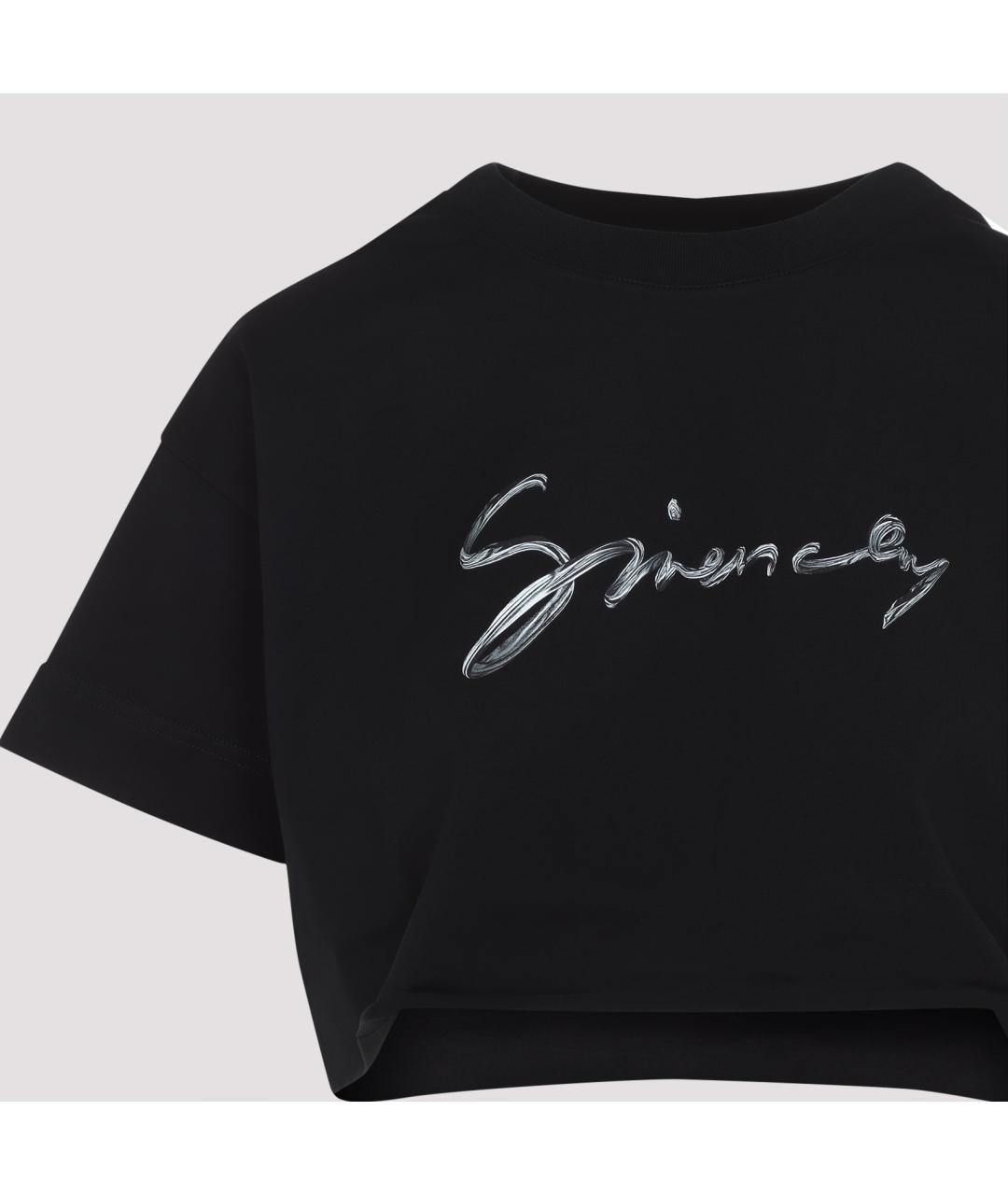 GIVENCHY Черная хлопковая футболка, фото 4