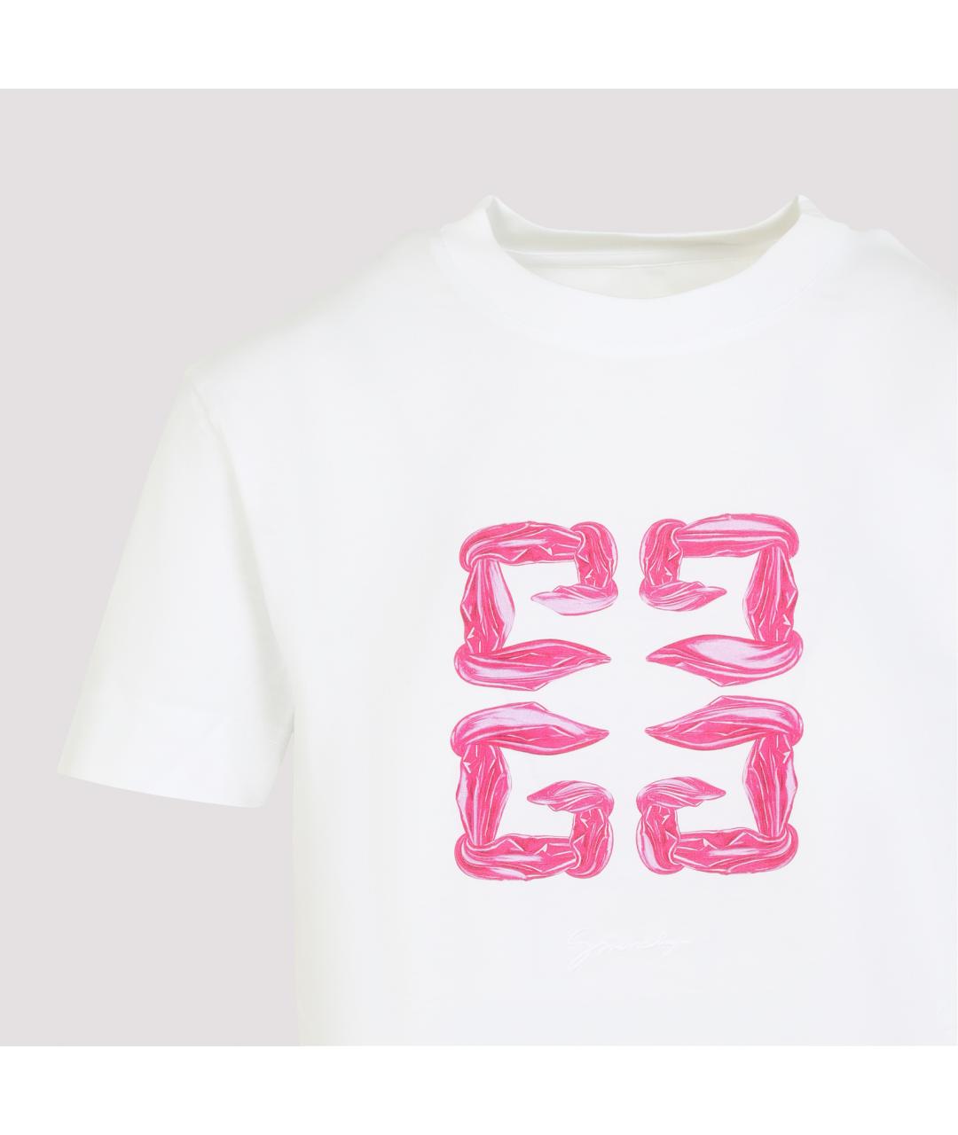 GIVENCHY Белая хлопковая футболка, фото 3