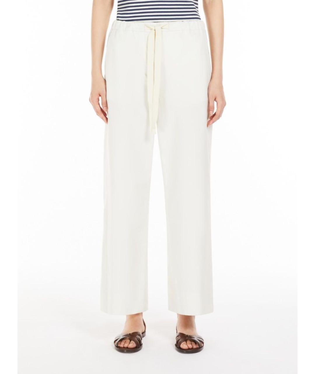 'S MAX MARA Хлопковые прямые брюки, фото 2