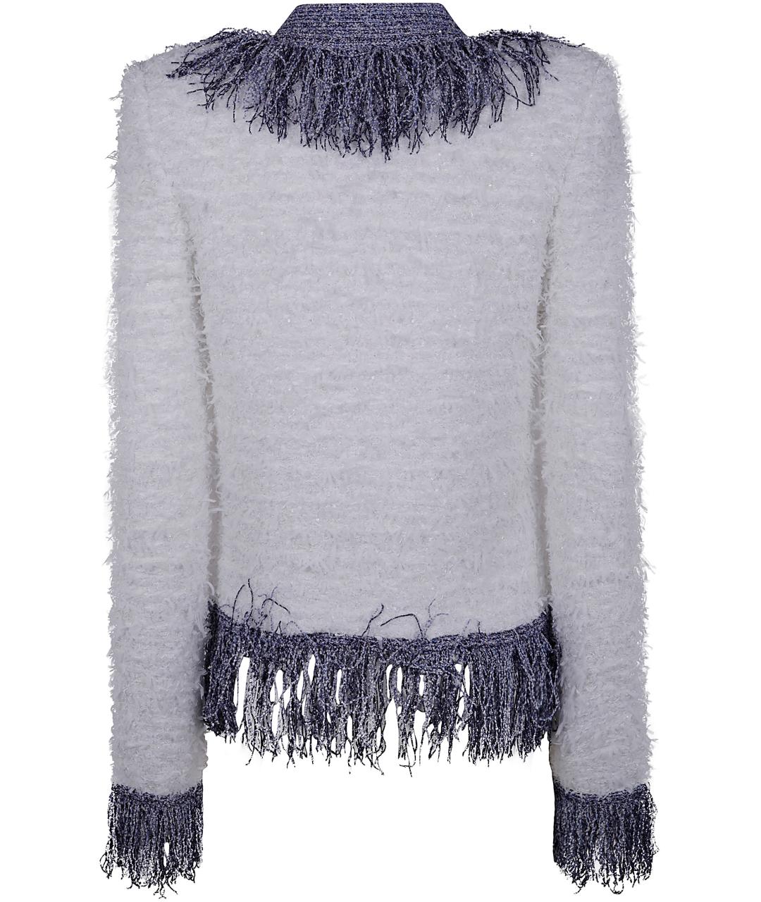BALMAIN Фиолетовый полиэстеровый жакет/пиджак, фото 2