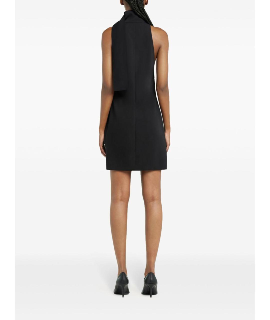 COURREGES Черное полиэстеровое повседневное платье, фото 2
