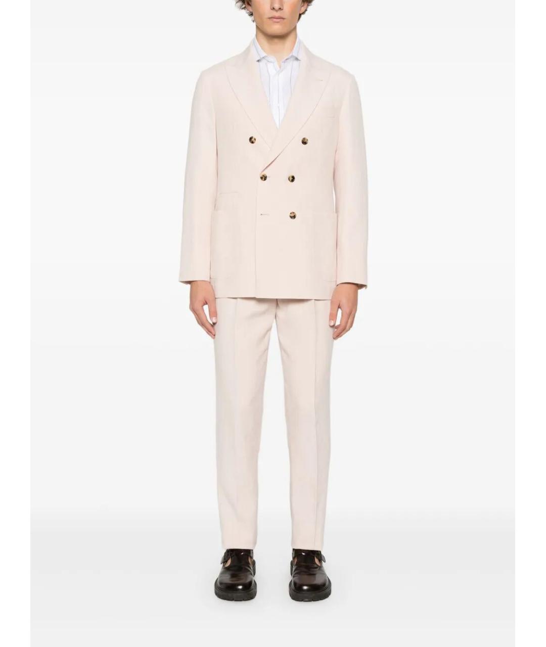 BRUNELLO CUCINELLI Розовый классический костюм, фото 3