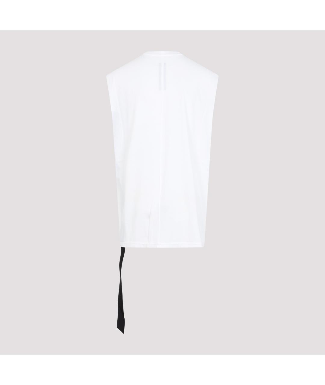 RICK OWENS DRKSHDW Белая хлопковая футболка, фото 3