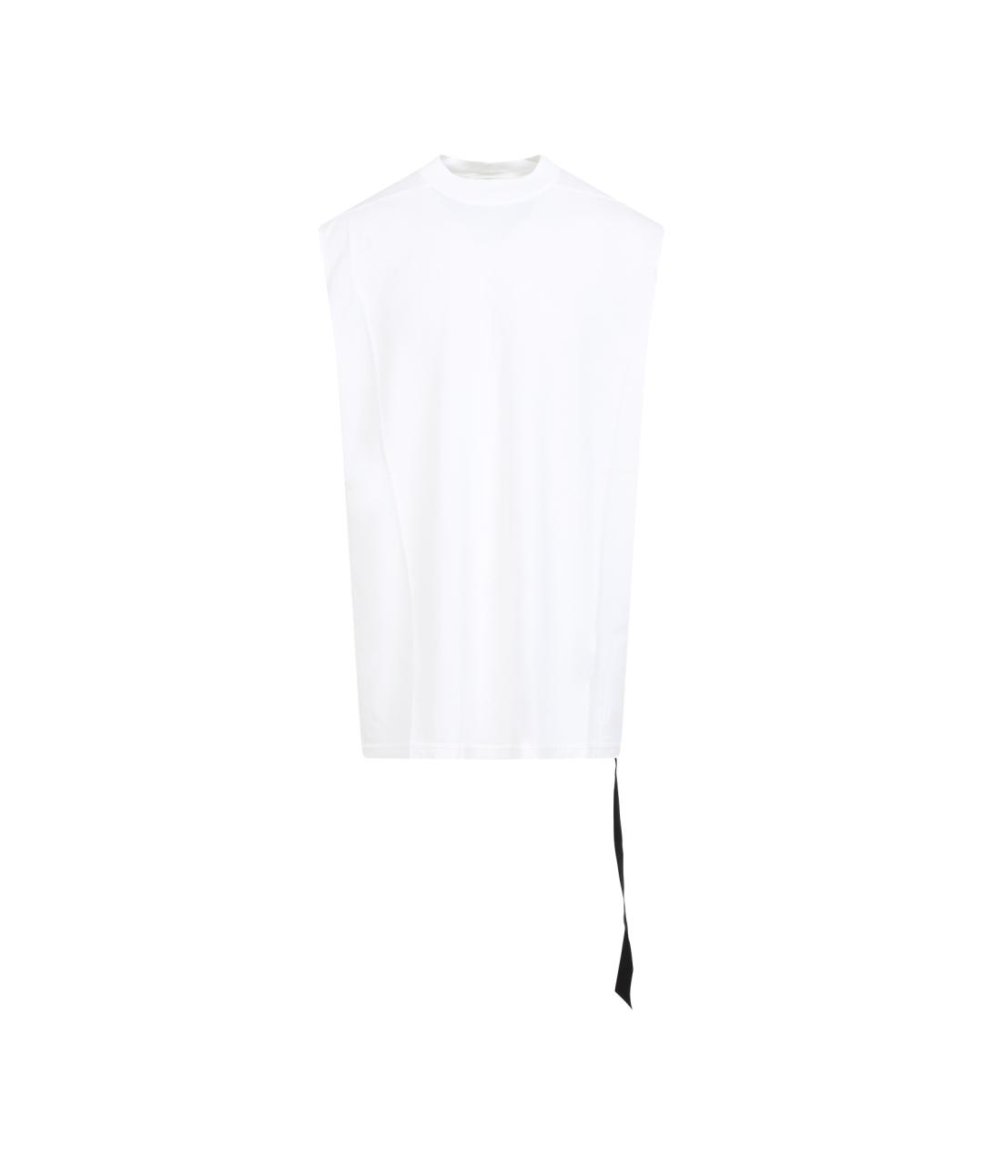RICK OWENS DRKSHDW Белая хлопковая футболка, фото 1