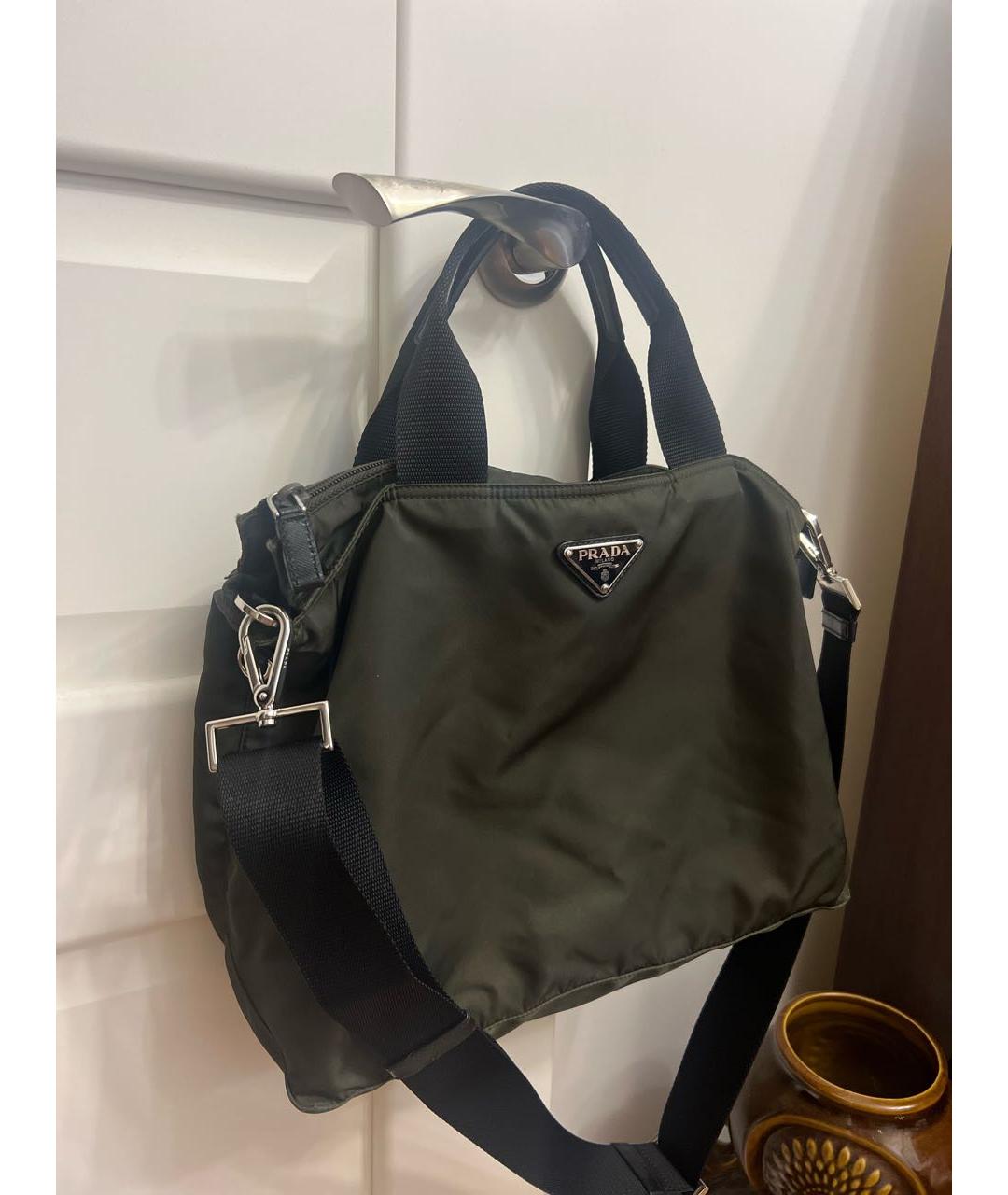 PRADA Зеленая сумка тоут, фото 2