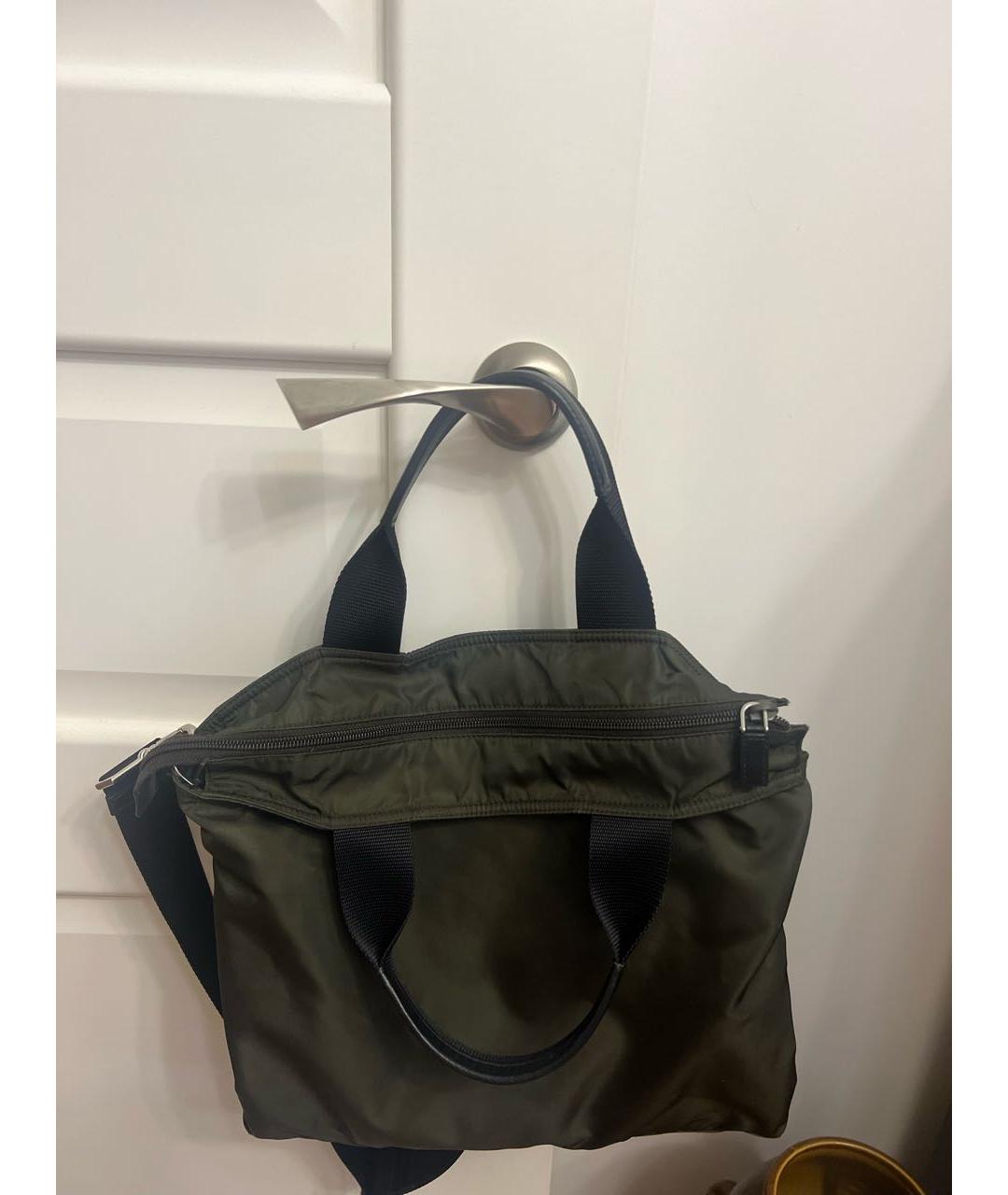 PRADA Зеленая сумка тоут, фото 4