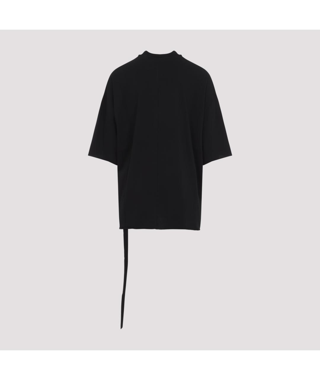RICK OWENS DRKSHDW Черная хлопковая футболка, фото 3