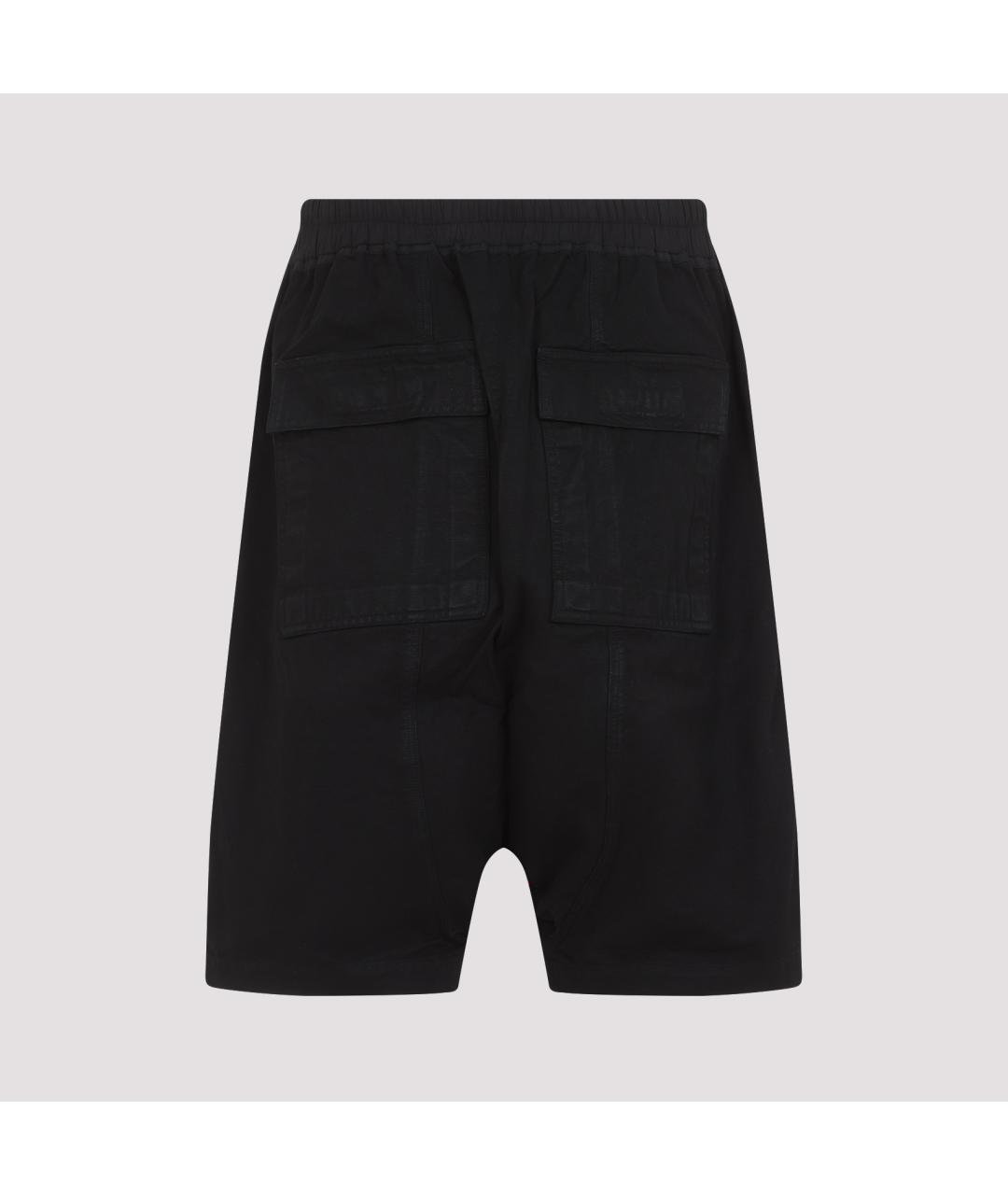 RICK OWENS DRKSHDW Черные хлопковые шорты, фото 2