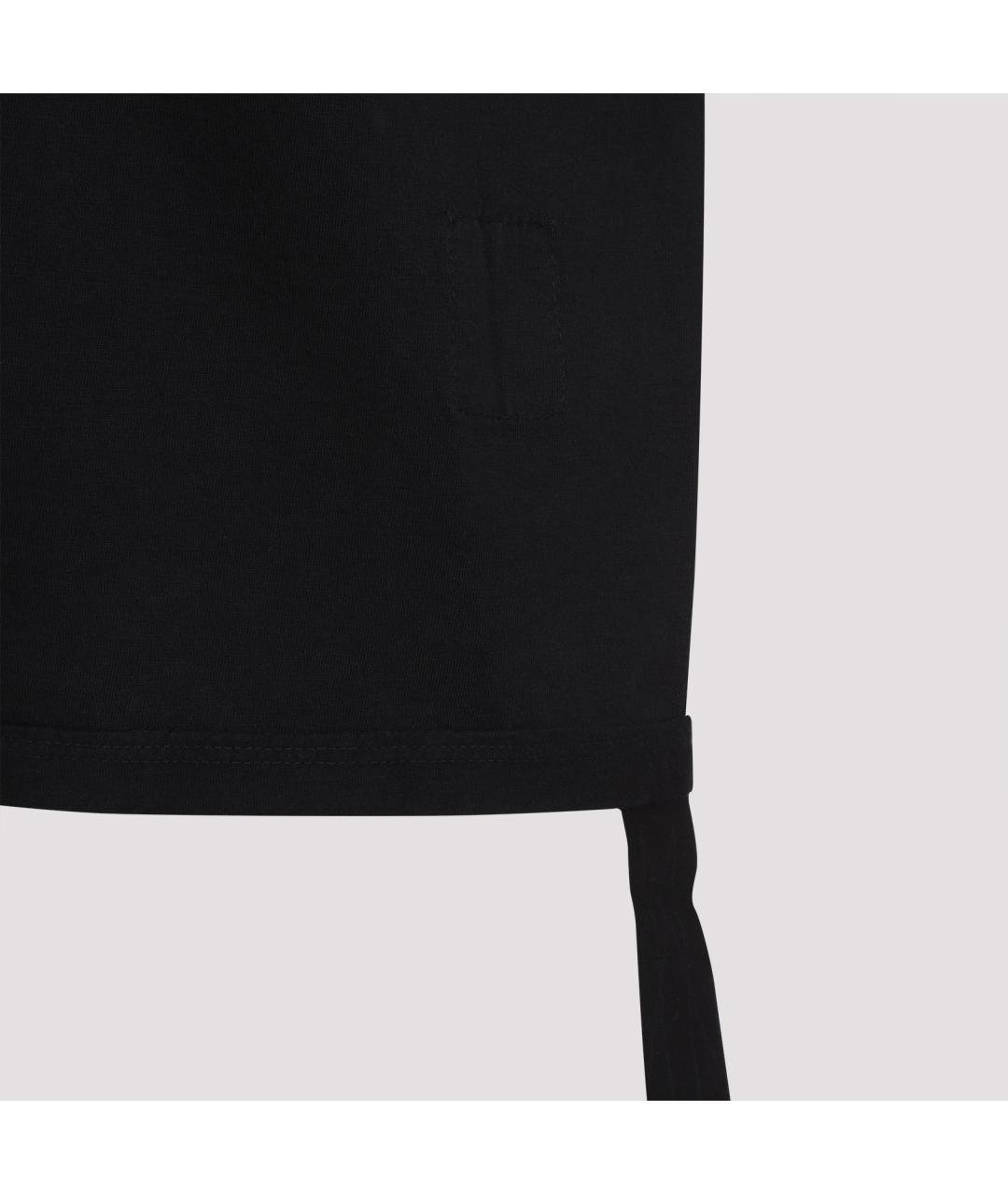RICK OWENS DRKSHDW Черная хлопковая футболка, фото 5