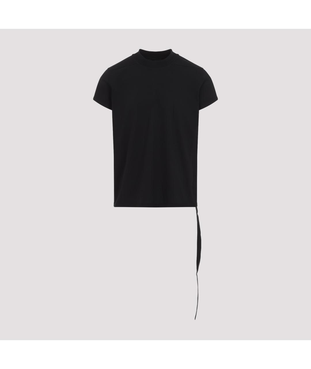 RICK OWENS DRKSHDW Черная хлопковая футболка, фото 2