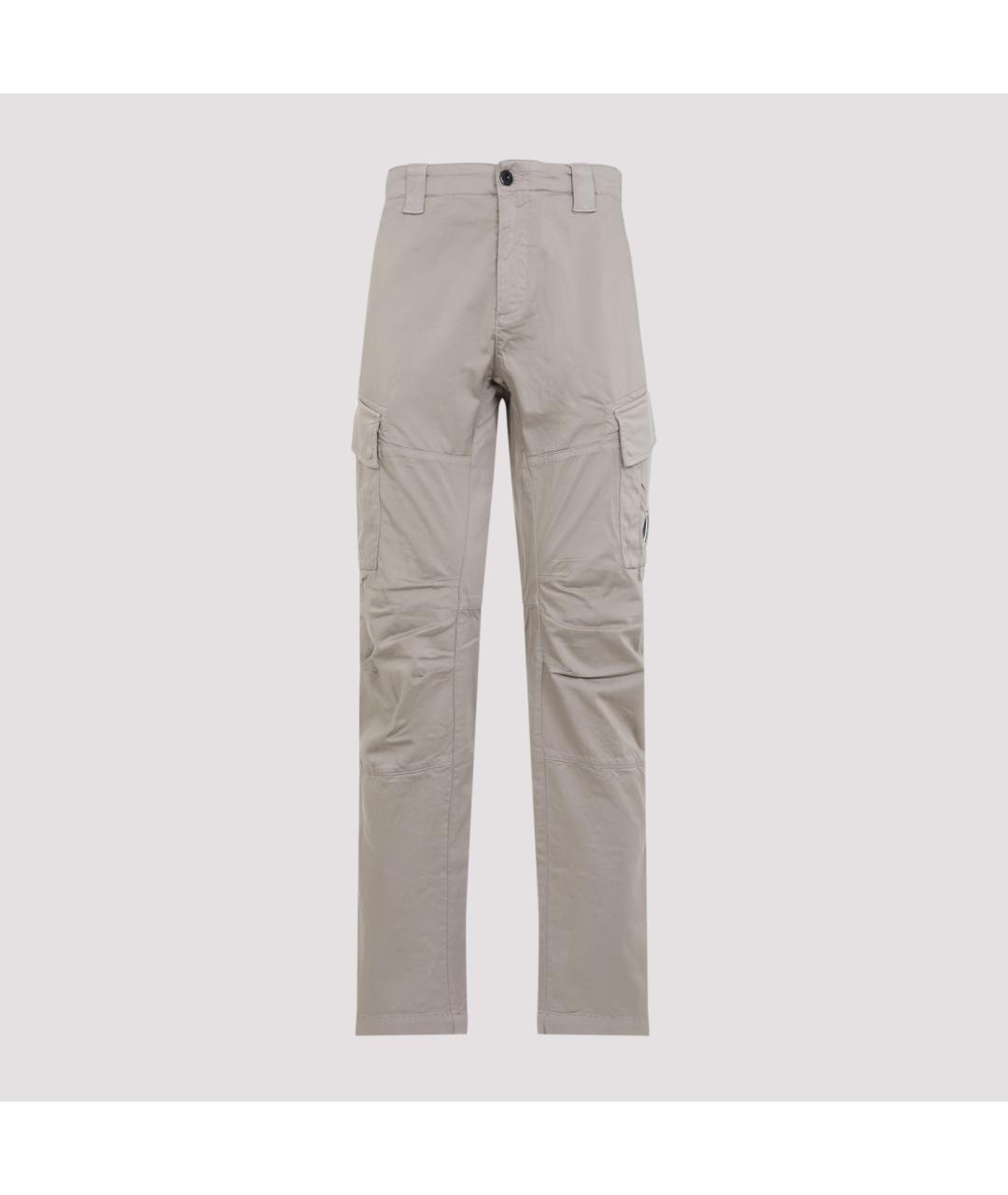 CP COMPANY Бежевые хлопковые повседневные брюки, фото 2