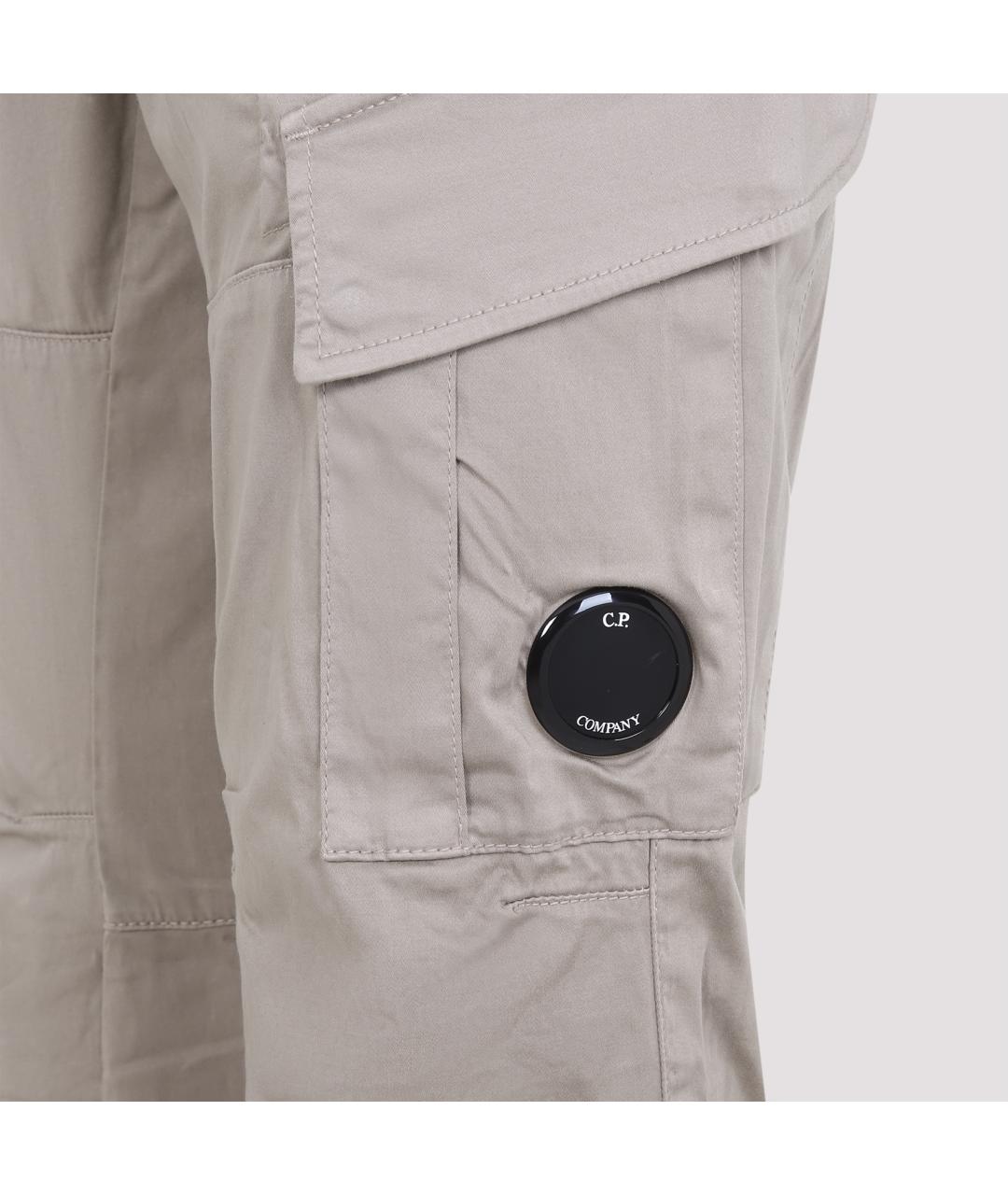 CP COMPANY Бежевые хлопковые повседневные брюки, фото 4