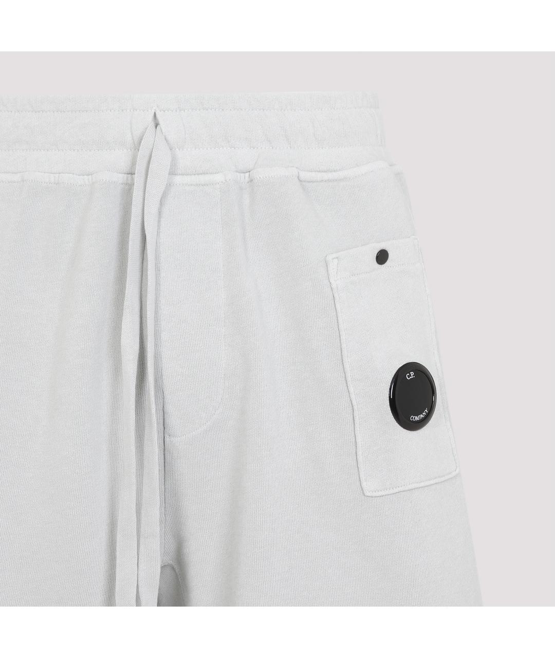 CP COMPANY Серые хлопковые повседневные брюки, фото 4