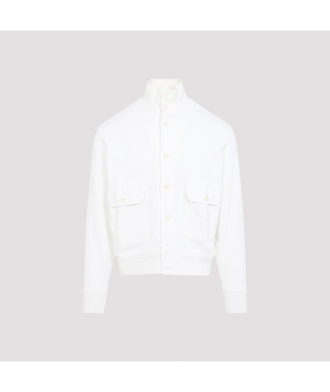 CP COMPANY Белый хлопковый джемпер / свитер, фото 2