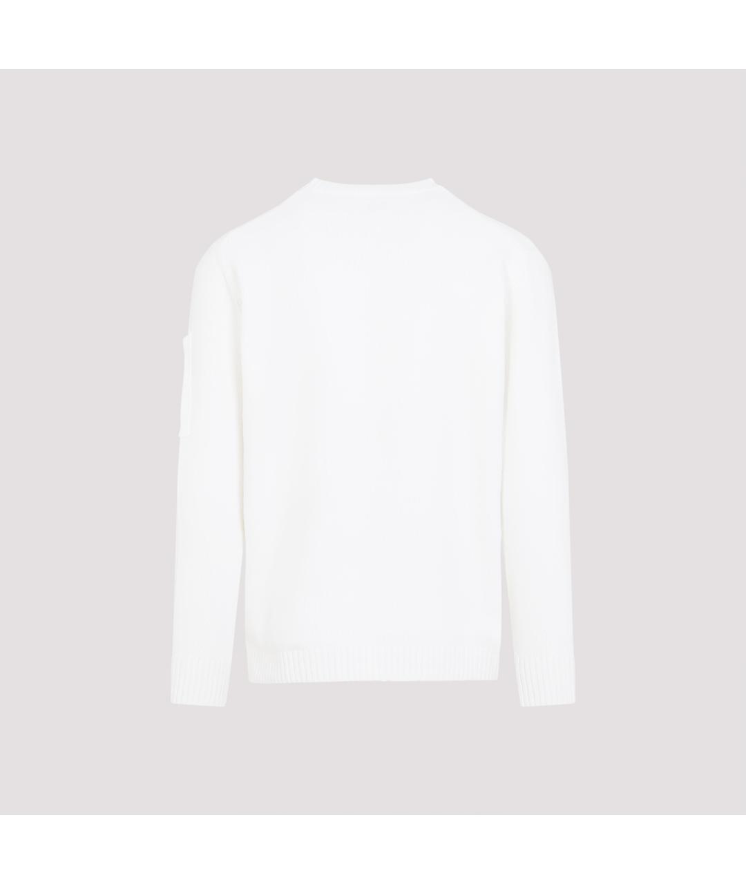 CP COMPANY Белый хлопковый джемпер / свитер, фото 3