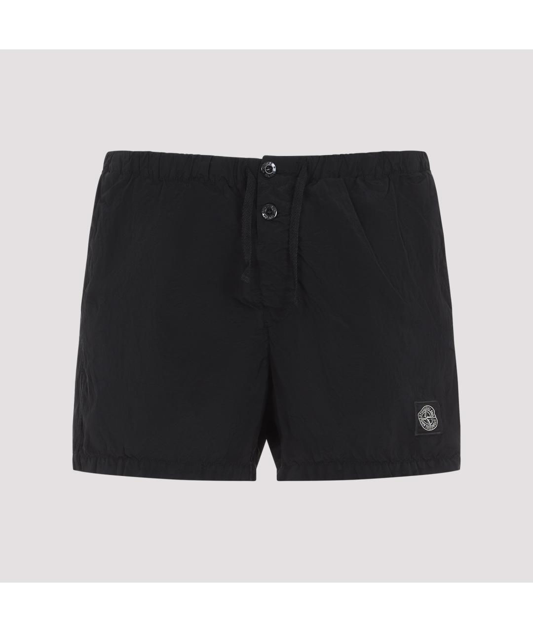 STONE ISLAND Черные полиамидовые плавки, фото 2