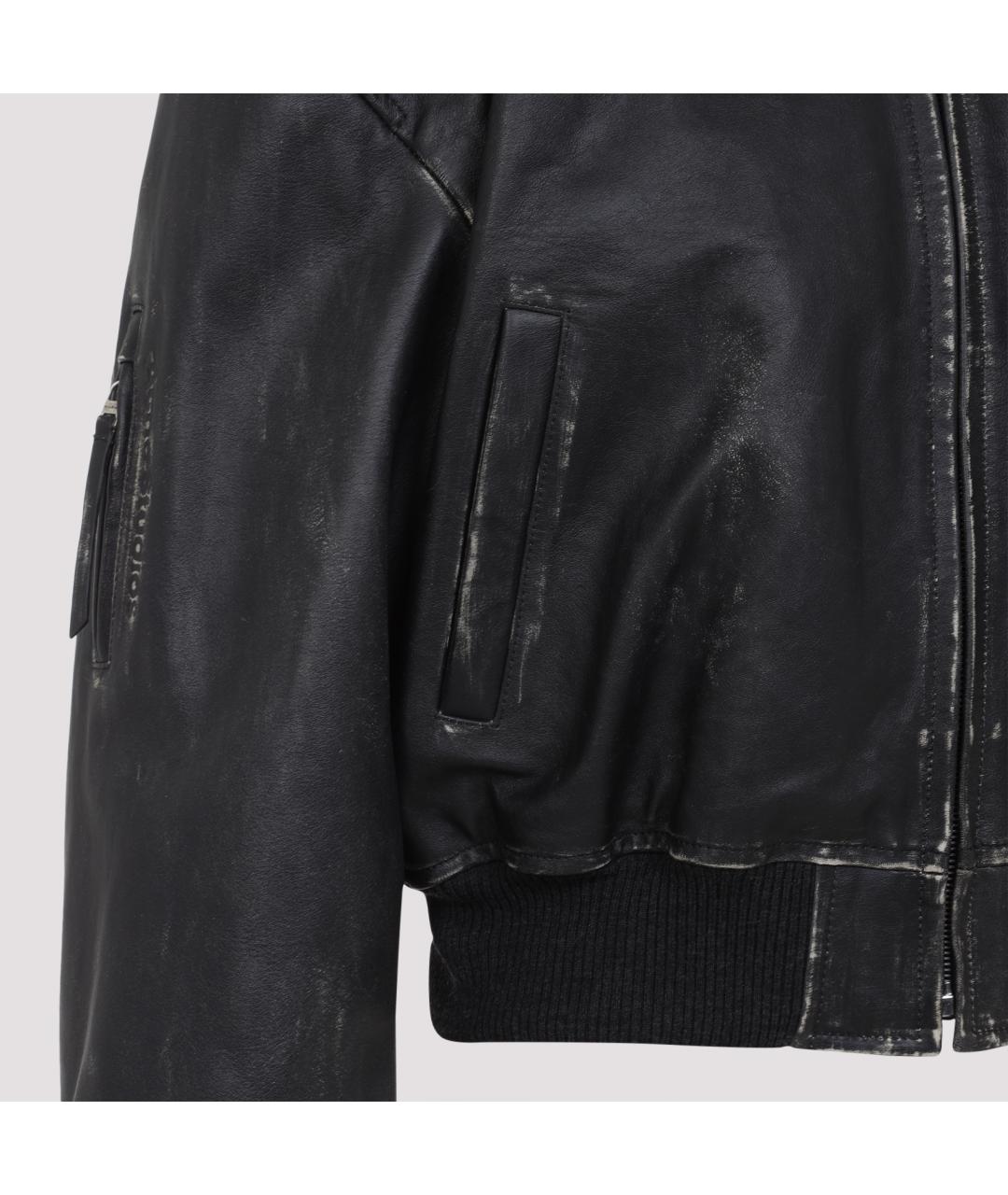 ACNE STUDIOS Черная кожаная куртка, фото 3
