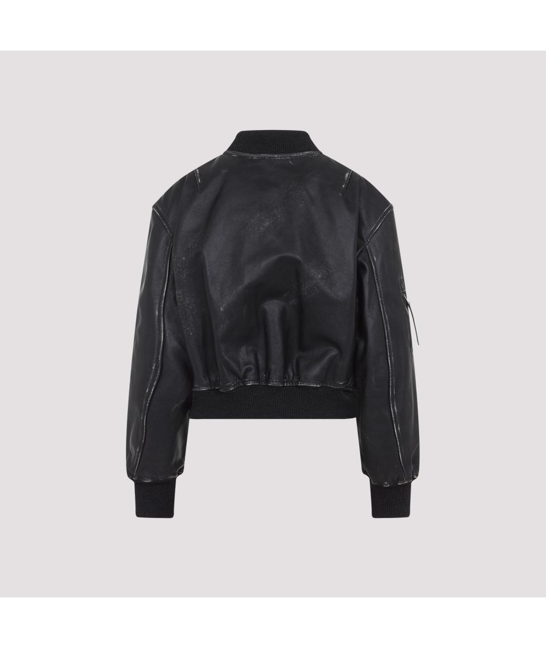 ACNE STUDIOS Черная кожаная куртка, фото 2