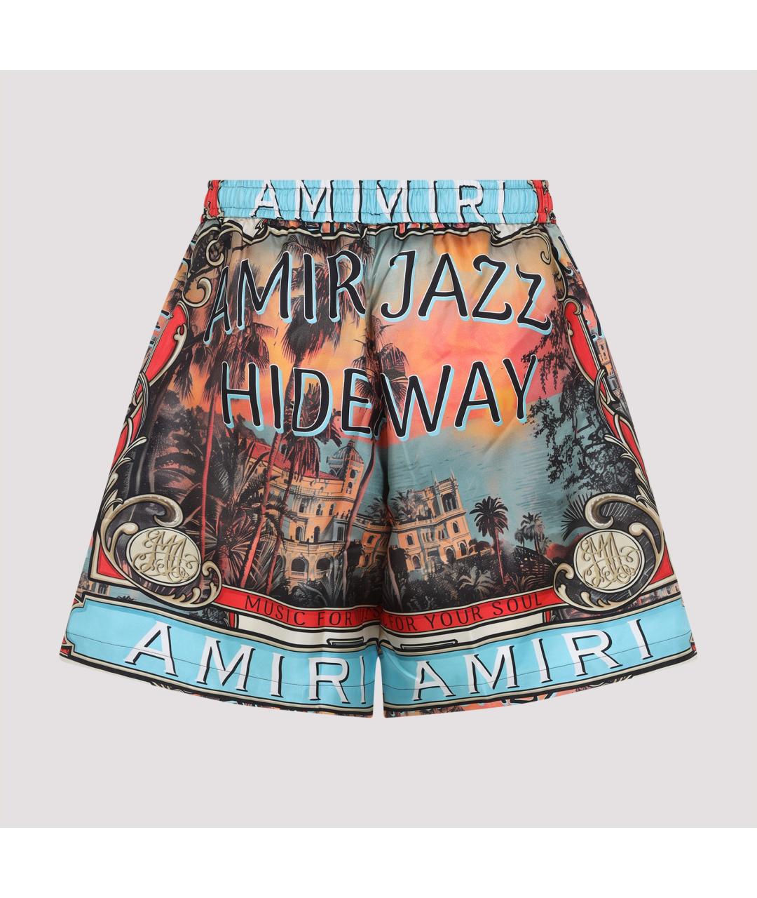 AMIRI Мульти шелковые шорты, фото 3