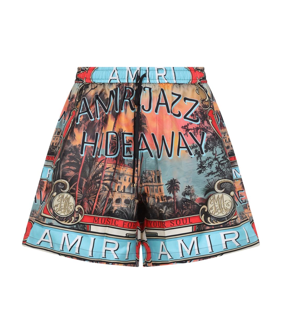 AMIRI Мульти шелковые шорты, фото 1