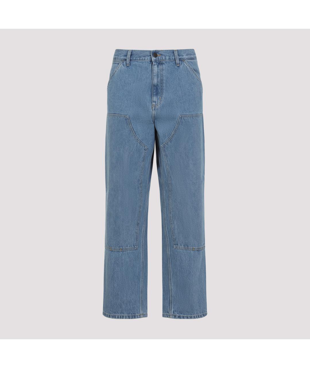 CARHARTT WIP Синие хлопковые повседневные брюки, фото 2