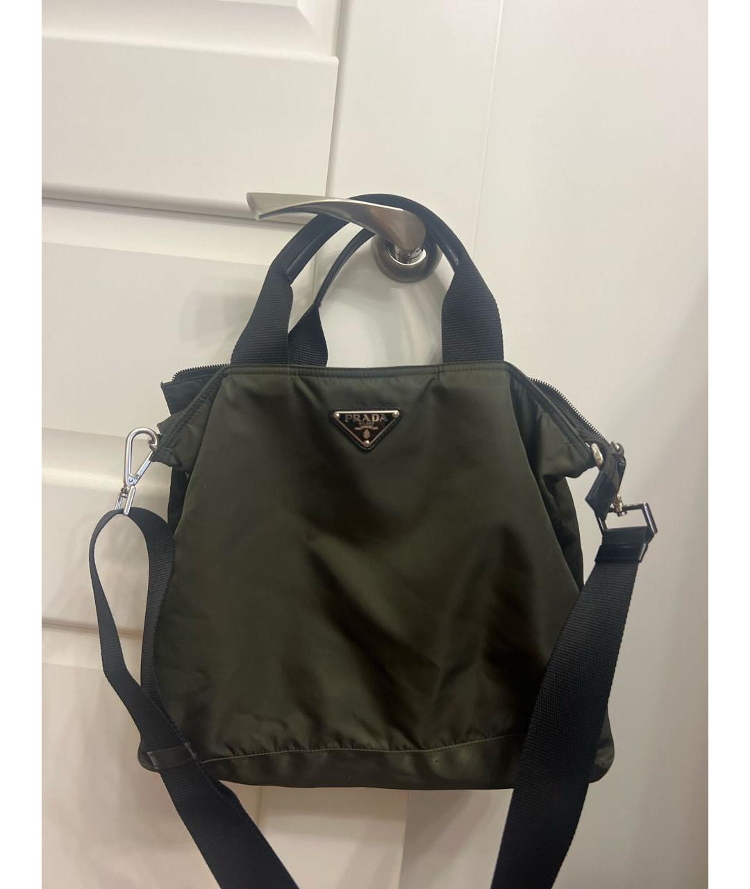 PRADA Зеленая сумка тоут, фото 9