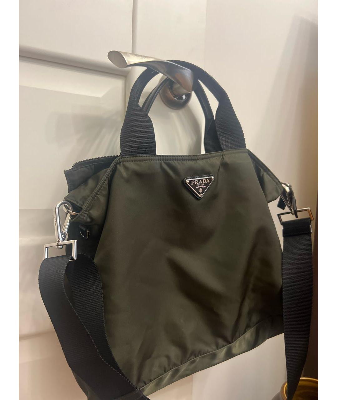 PRADA Зеленая сумка тоут, фото 2