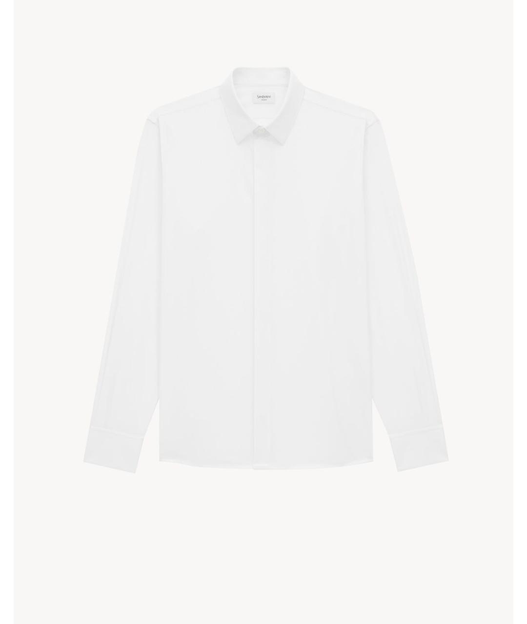 SAINT LAURENT Белая хлопковая классическая рубашка, фото 3