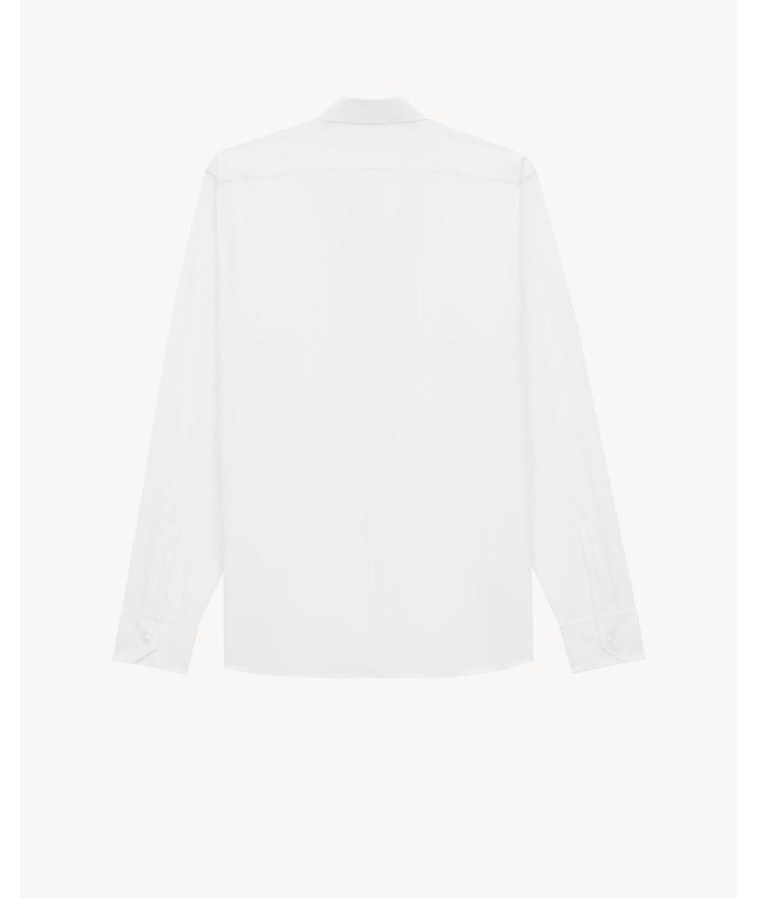 SAINT LAURENT Белая хлопковая классическая рубашка, фото 2