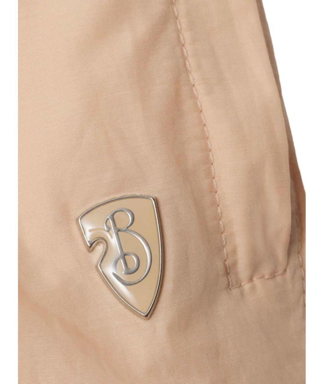 BURBERRY Бежевые хлопковые шорты, фото 5