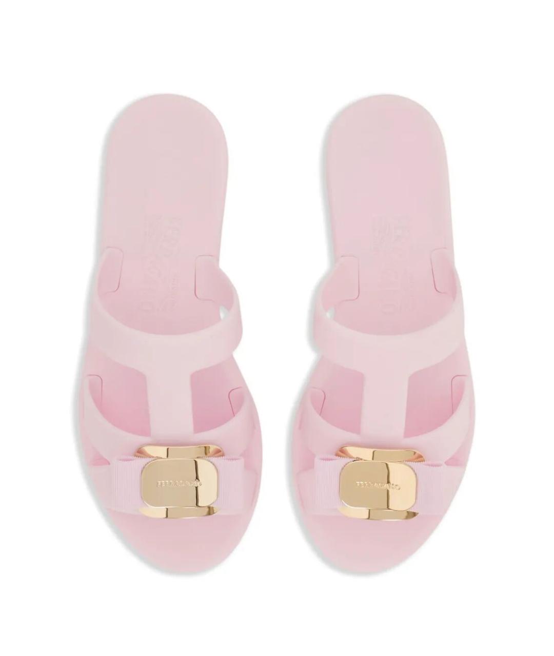 FERRAGAMO Розовые сандалии, фото 5