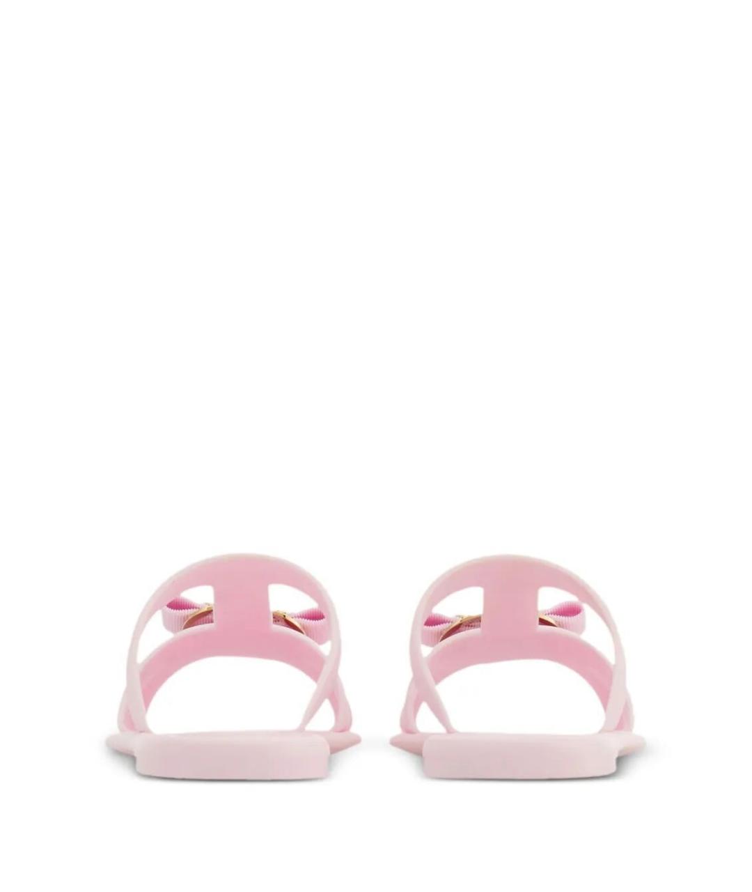 FERRAGAMO Розовые сандалии, фото 4