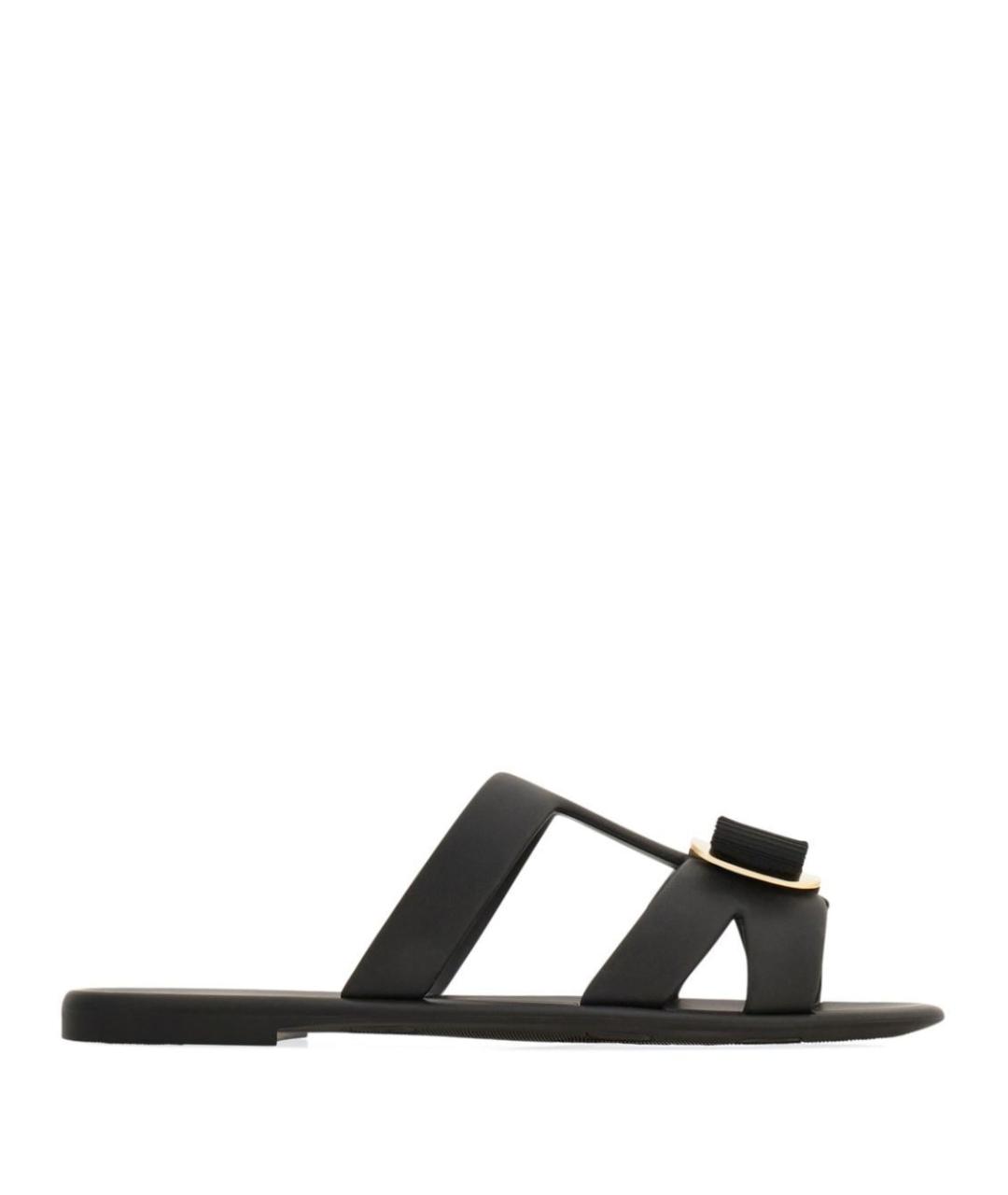 FERRAGAMO Черные сандалии, фото 1