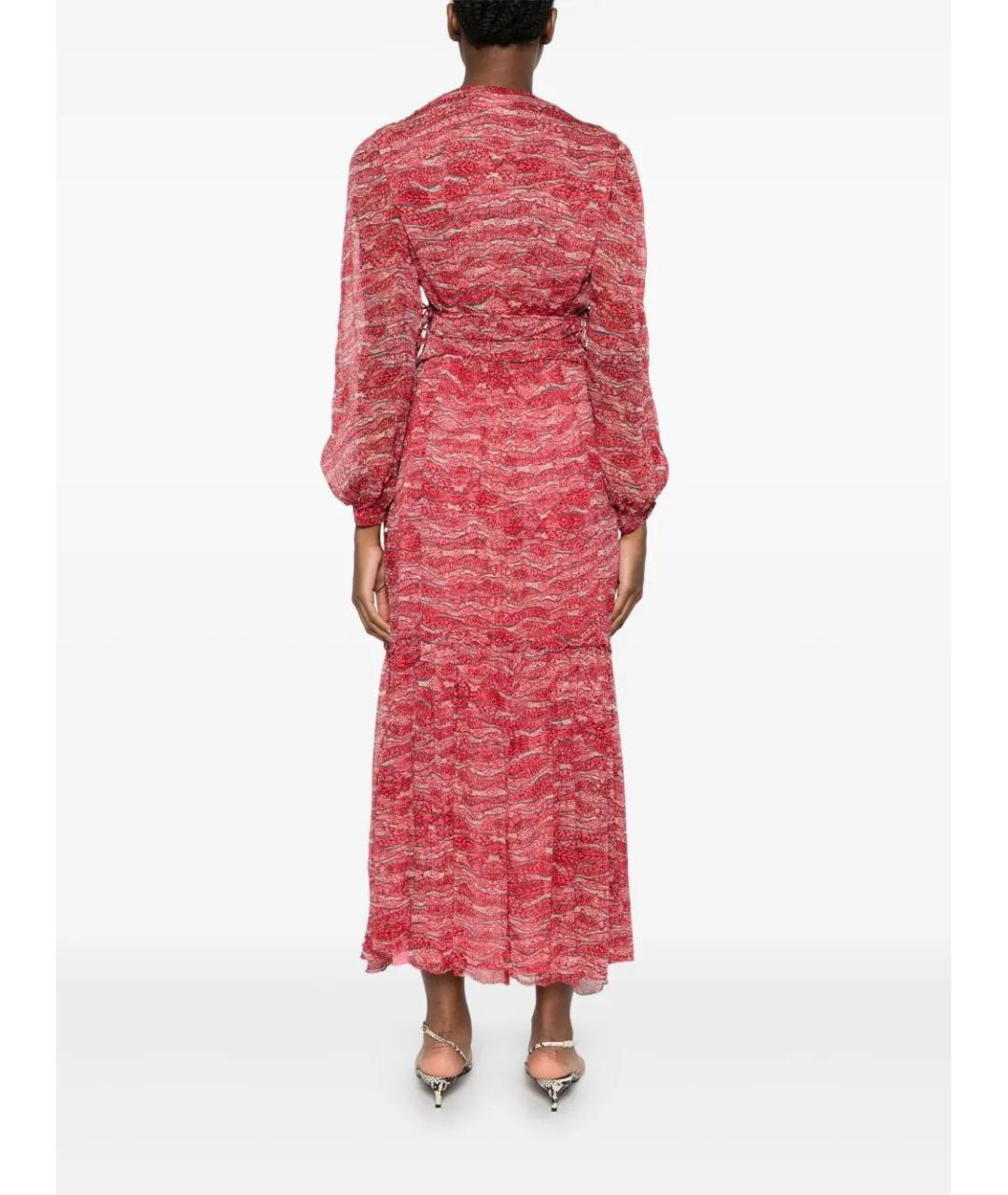 ISABEL MARANT Красное вискозное повседневное платье, фото 3